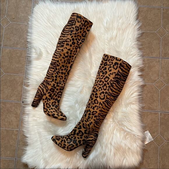 Antonio Melani Animal Print Boots - Picture 3 of 4